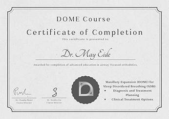 Certificate May Eide