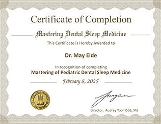 Dr Yoon Mastery Course Certificate 2024-2025- Eide